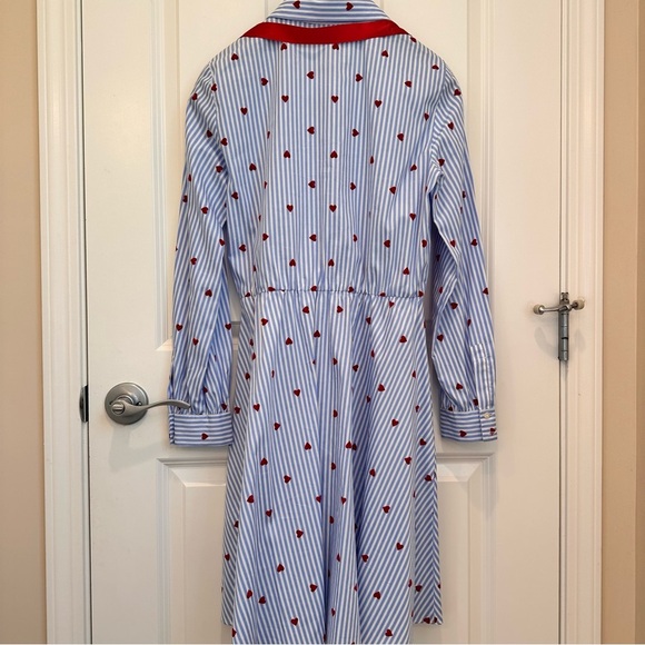 Intrend by Max Mara Poplin Heart Shirt Dress Size: Medium US4/6 Spring/Summer - Picture 12 of 15